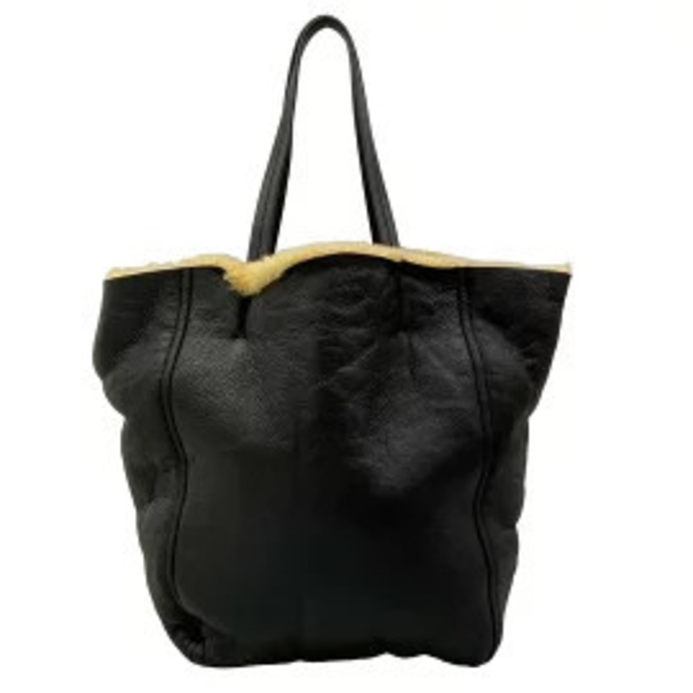 Celine Cabas Phantom Tote Bag Sheepskin Black